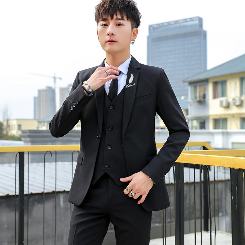 Men'S Formal Wear For Marriage - Slim Fit Tee Piece Suit Set