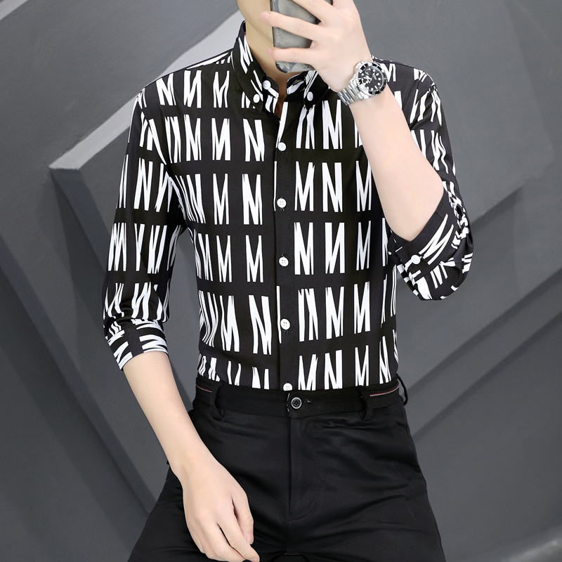 Korean Men Formal Wear - Spring Summer New Shirts for Men
