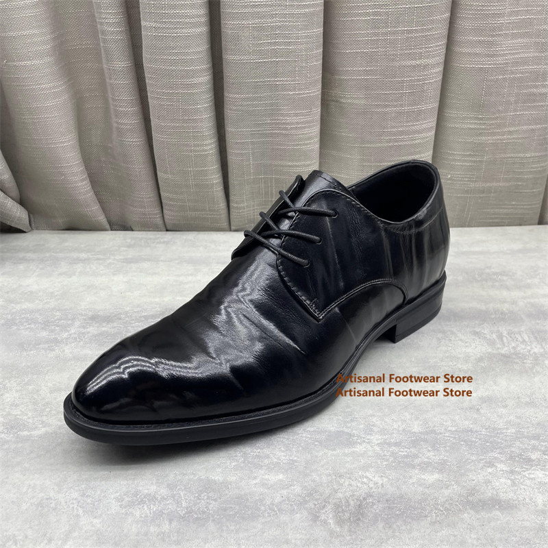 Men's Black Leather Oxford Sho - Men'S Formal Office Wear Shoes recensione e prezzo