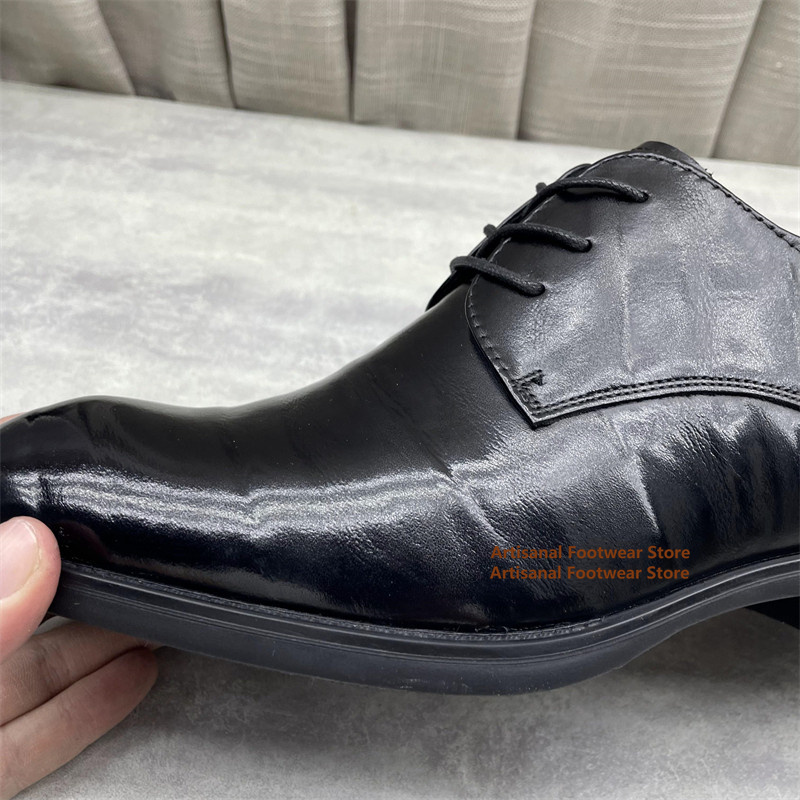 Men's Black Leather Oxford Sho - Men'S Formal Office Wear Shoes recensione e prezzo