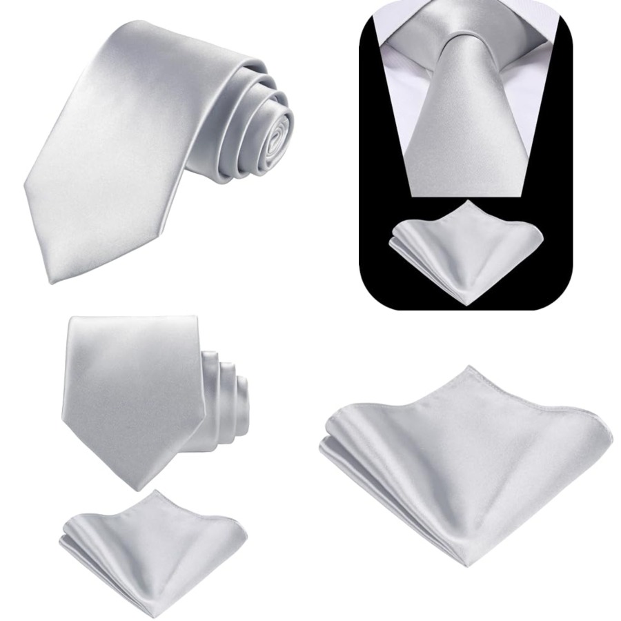 Solid Satin Woven dyed Color F - Pocket Square Set recensione e prezzo