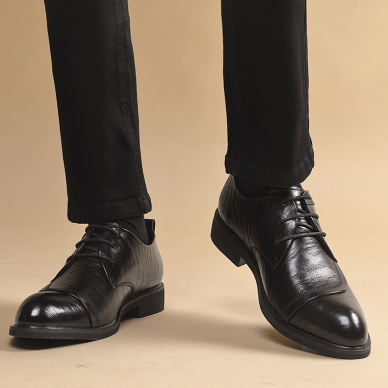 Leather Oxford Shoes With Meta - Men Formal Party Wear Dress recensione e prezzo