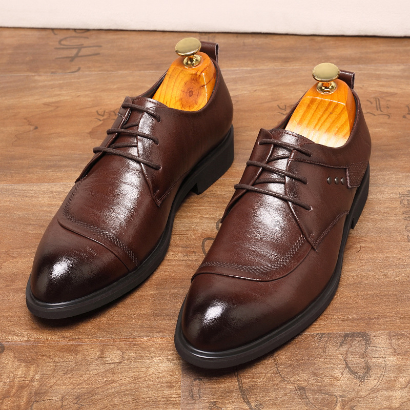 Leather Oxford Shoes With Meta - Men Formal Party Wear Dress recensione e prezzo