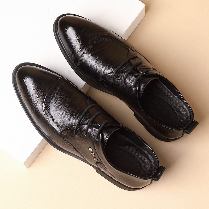Leather Oxford Shoes With Meta - Men Formal Party Wear Dress recensione e prezzo
