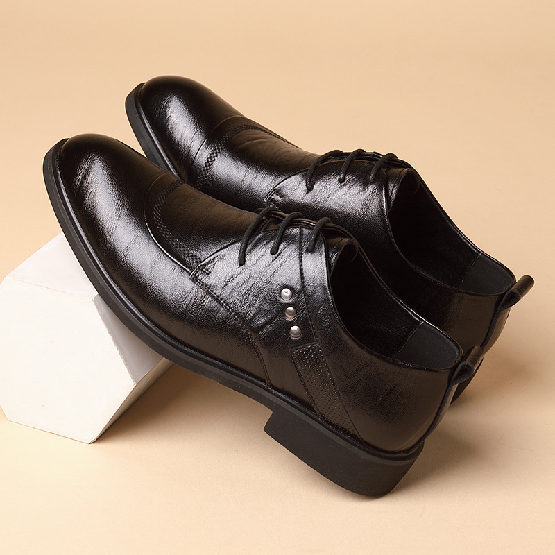 Leather Oxford Shoes With Meta - Men Formal Party Wear Dress recensione e prezzo