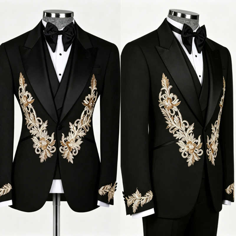 Formal Wedding Tuxedos Appliqu - Men'S Formal Evening Wear recensione e prezzo