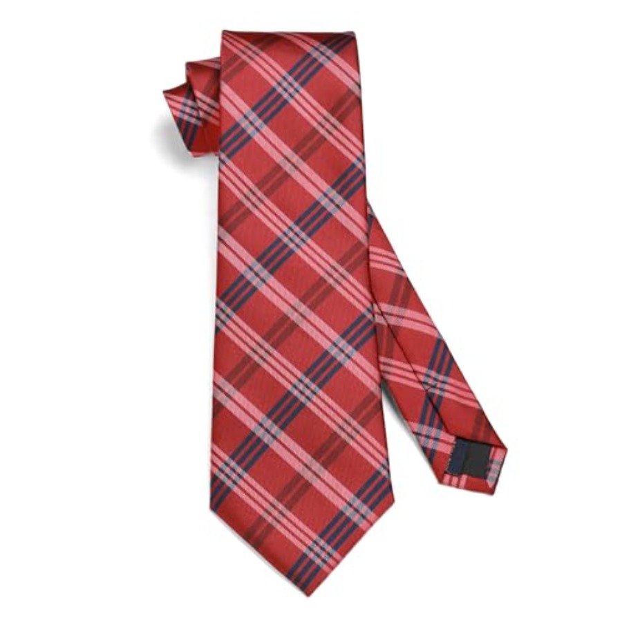 Mens Ties Set Stripe Plaid Tie - Pocket Square Set recensione e prezzo