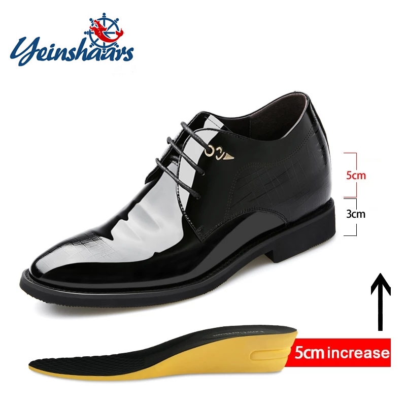 3/6/8 Cm Elevator Shoes Men Dr - Men'S Used Formal Wear recensione e prezzo