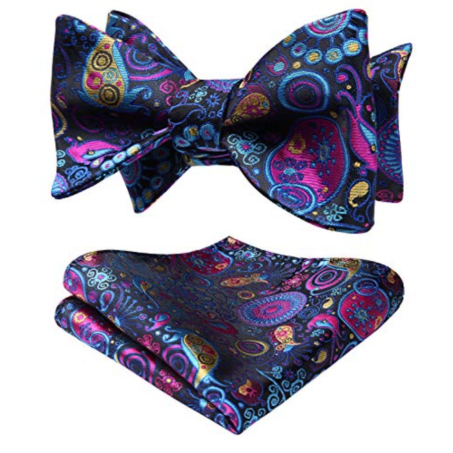 Bow Ties for Men Floral Bowtie - Pocket Square Set recensione e prezzo