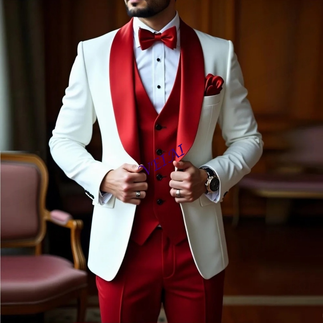 CustomizedNew White And Red Me - Men'S Used Formal Wear recensione e prezzo