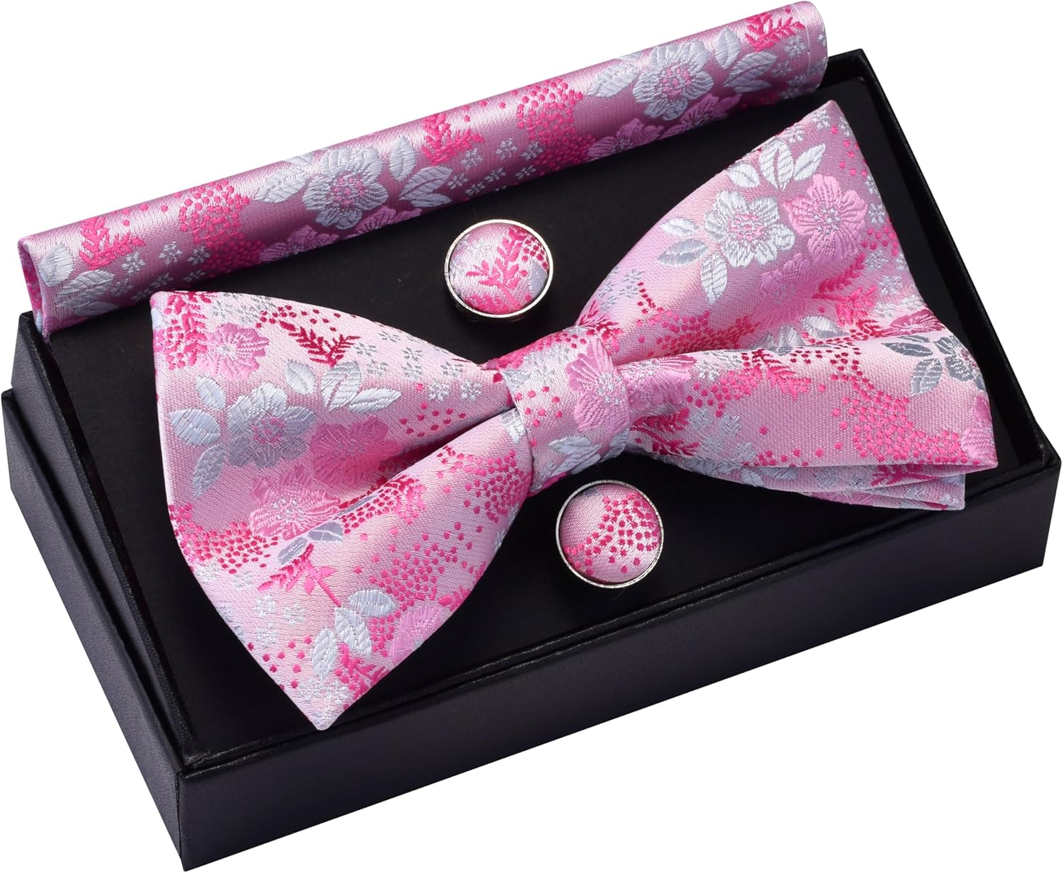 Floral Bow Tie & Handkerchief  - Pocket Square Set recensione e prezzo