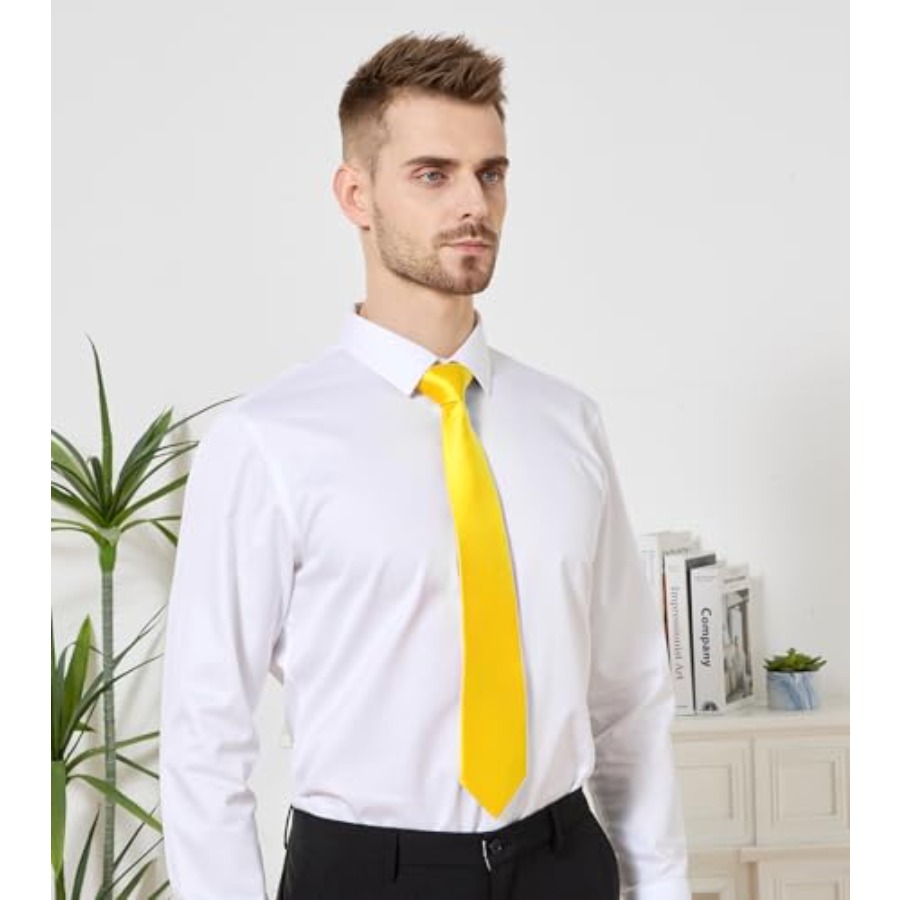 Men's Tie Set Solid Pure Color - Pocket Square Set recensione e prezzo