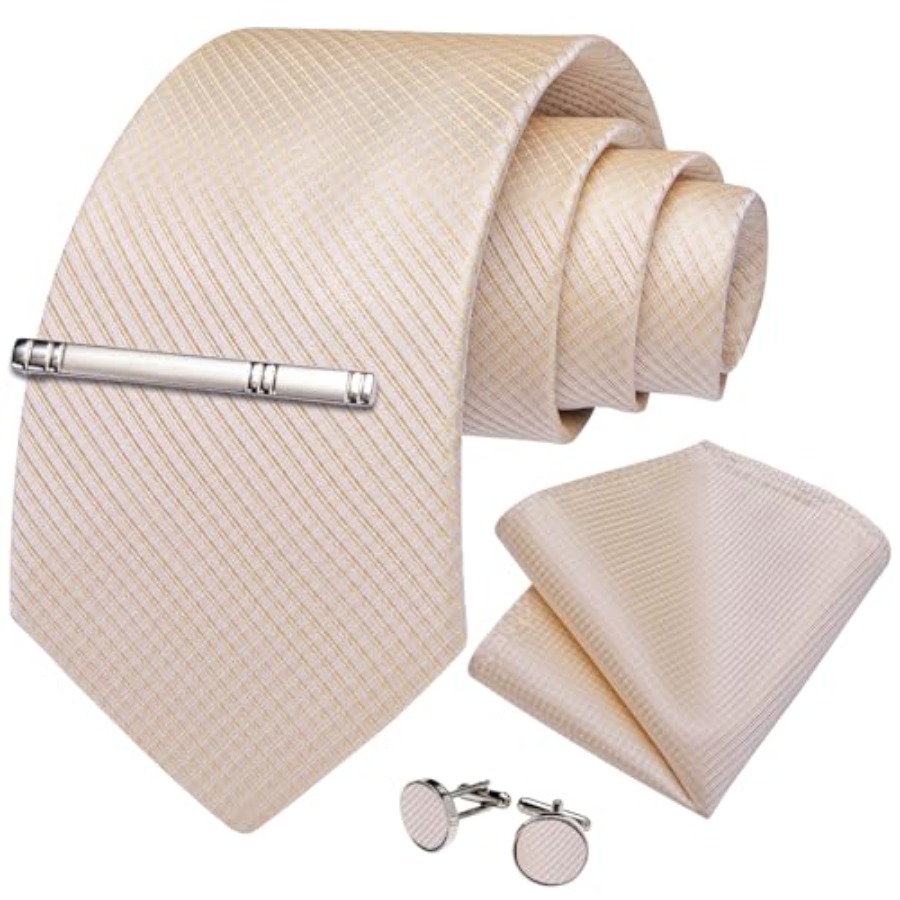 Plaid Ties for Men Silk Checke - Pocket Square Set recensione e prezzo