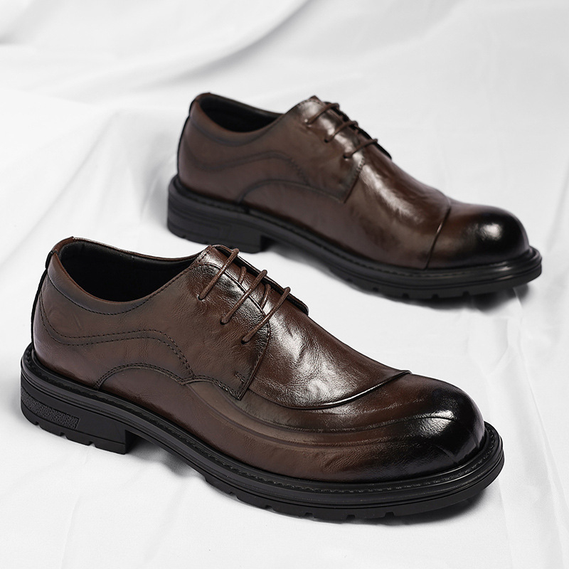 Brown Burnished Genuine Leathe - Men'S Formal Office Wear Shoes recensione e prezzo