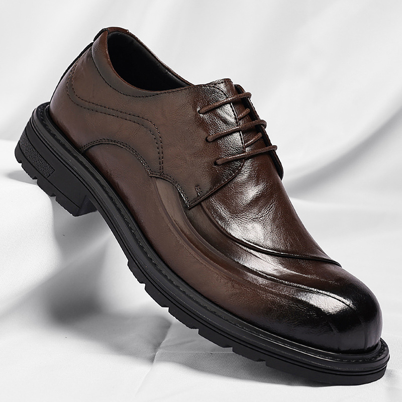 Brown Burnished Genuine Leathe - Men'S Formal Office Wear Shoes recensione e prezzo