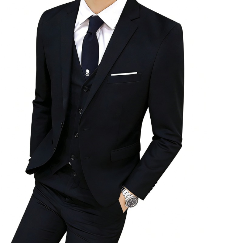 Men Suit Set Three Piece Busin - Korean Men Formal Wear recensione e prezzo