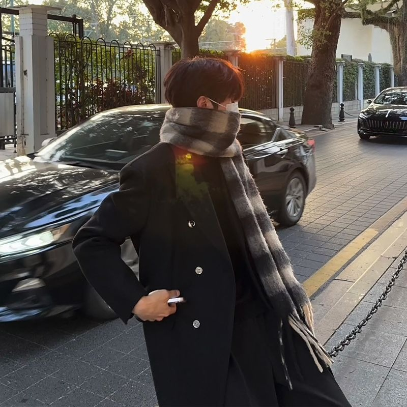 Korean Inspired Men's Wool Ove - Korean Men Formal Wear recensione e prezzo