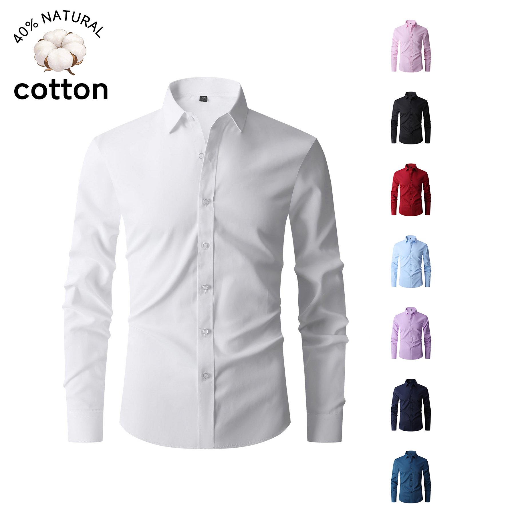 Good Quality Summer Cotton Men - Men Formal Party Wear Dress recensione e prezzo