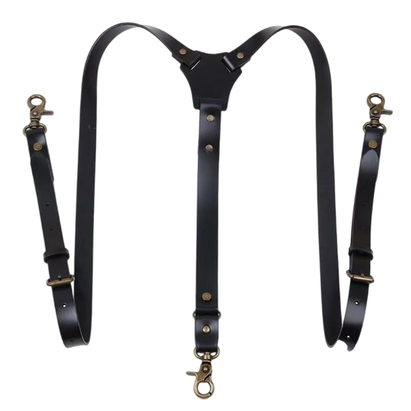  Classical PU Leather Suspende - Men'S Formal Wear With Suspenders recensione e prezzo