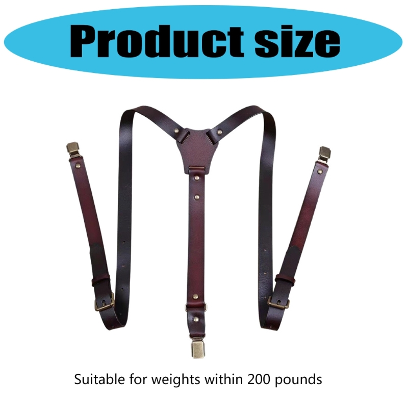  Classical PU Leather Suspende - Men'S Formal Wear With Suspenders recensione e prezzo