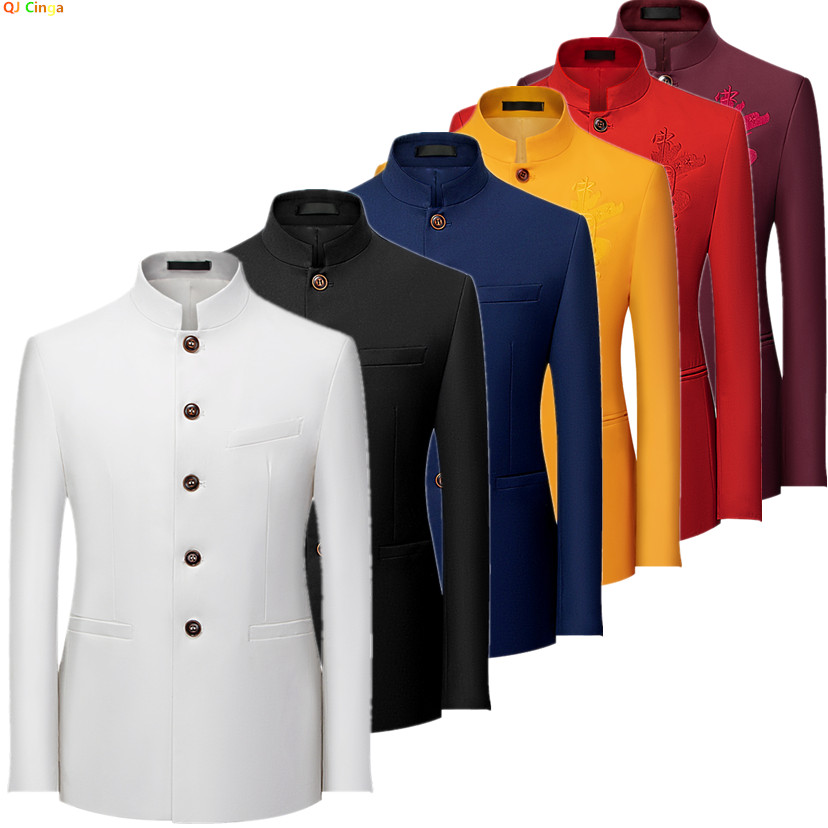 2026 Men's Chinese Style Long  - Korean Men Formal Wear recensione e prezzo