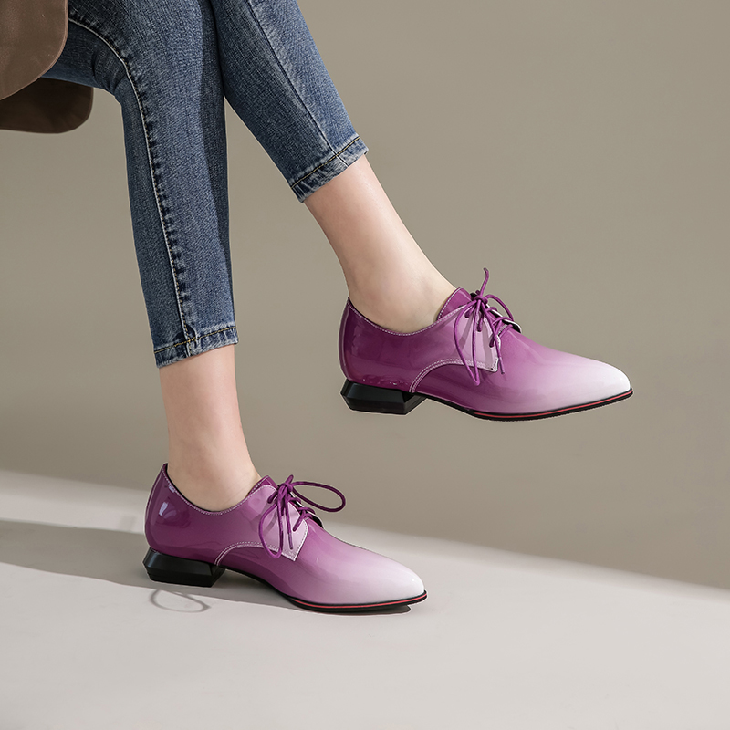 British Women Oxfords Gradient - Patent Leather Oxford recensione e prezzo