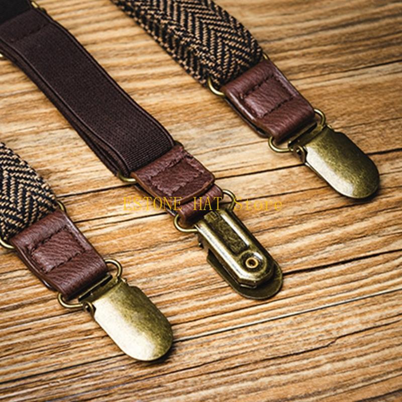 49MF 3 Clip Men Suspenders Ela - Men'S Formal Wear With Suspenders recensione e prezzo