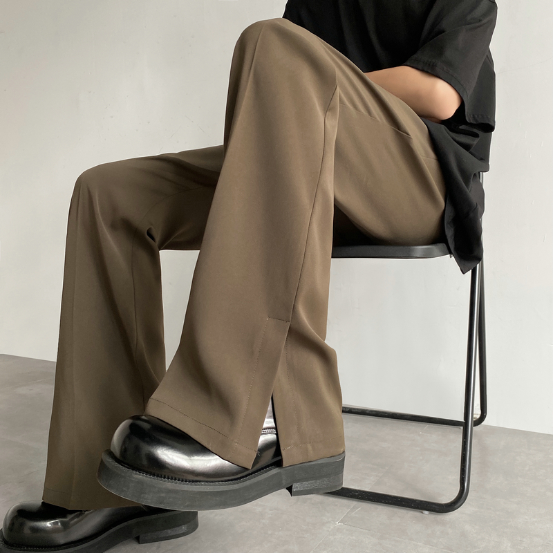 Brown Black Suit Pants Men Fas - Korean Men Formal Wear recensione e prezzo