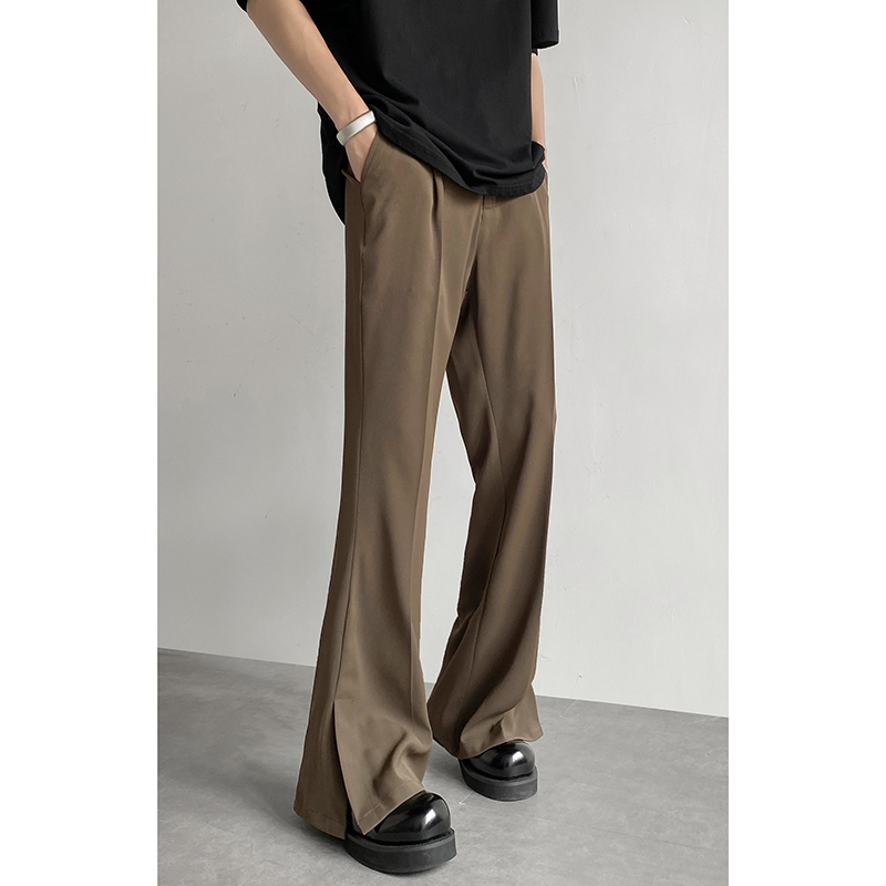 Brown Black Suit Pants Men Fas - Korean Men Formal Wear recensione e prezzo