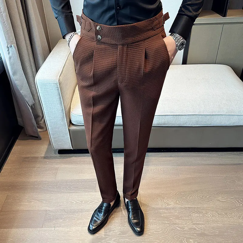 Spring New Pantalones High Wai - Korean Men Formal Wear recensione e prezzo