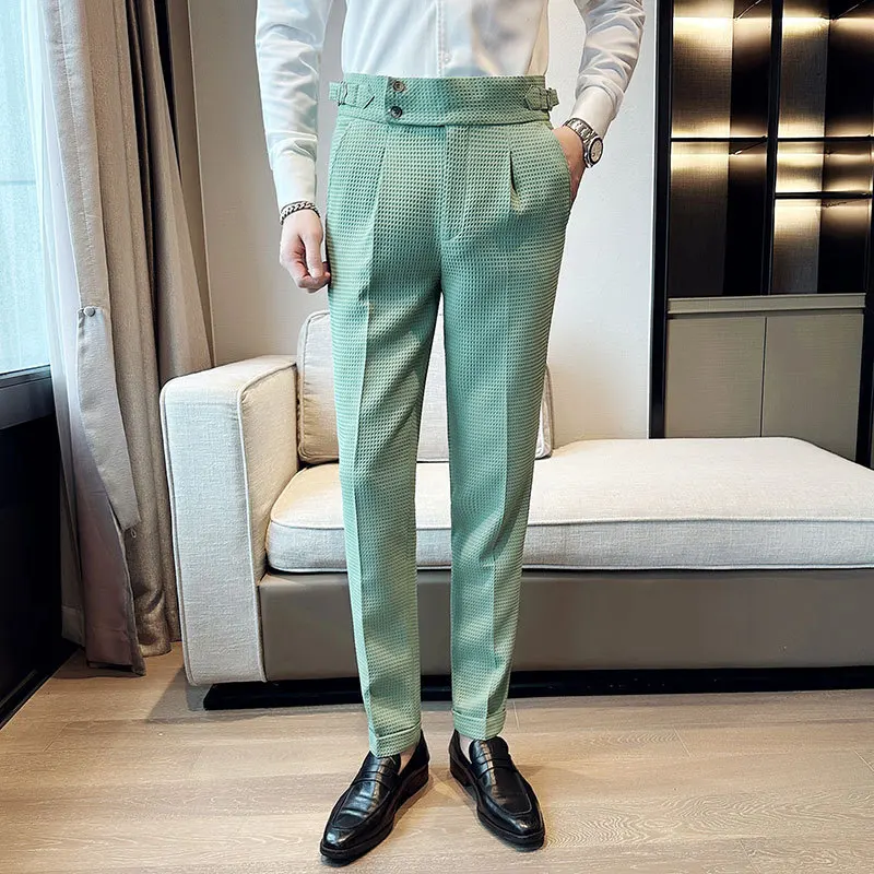 Spring New Pantalones High Wai - Korean Men Formal Wear recensione e prezzo