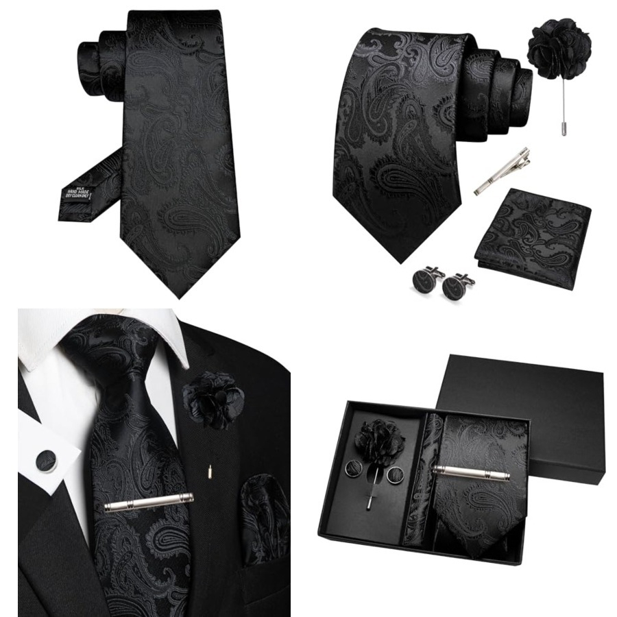 Mens Paisley Tie and Pocket Sq - Pocket Square Set recensione e prezzo