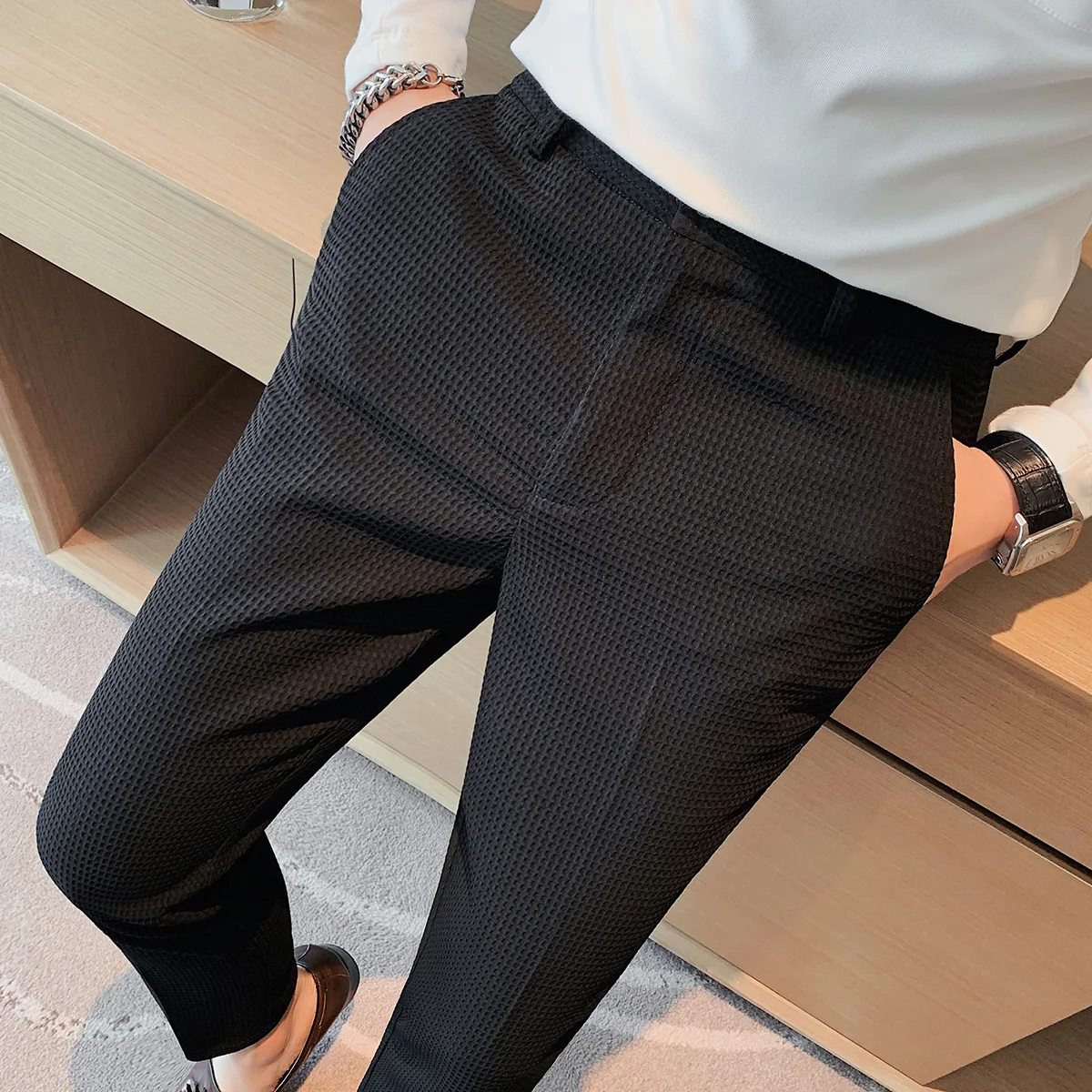 Korean Spring New Pantalones H - Korean Men Formal Wear recensione e prezzo