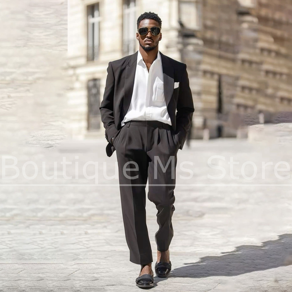 Dark Brown Men's Suit 2 Piece  - Men'S Formal Evening Wear recensione e prezzo