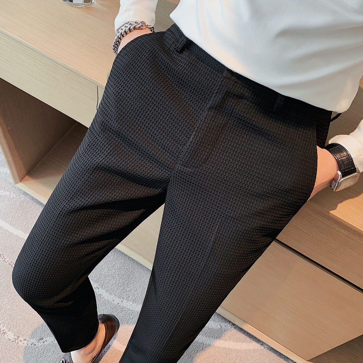 Korean Spring New Pantalones H - Korean Men Formal Wear recensione e prezzo