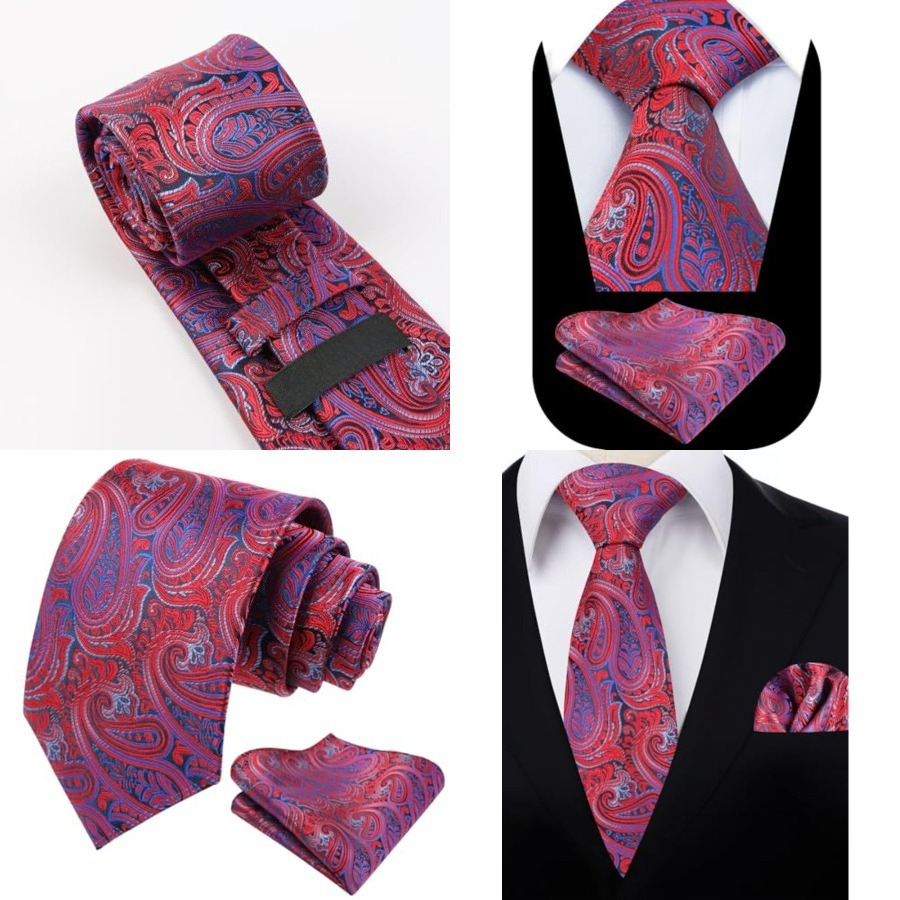 Mens Gradient Paisley Necktie  - Pocket Square Set recensione e prezzo