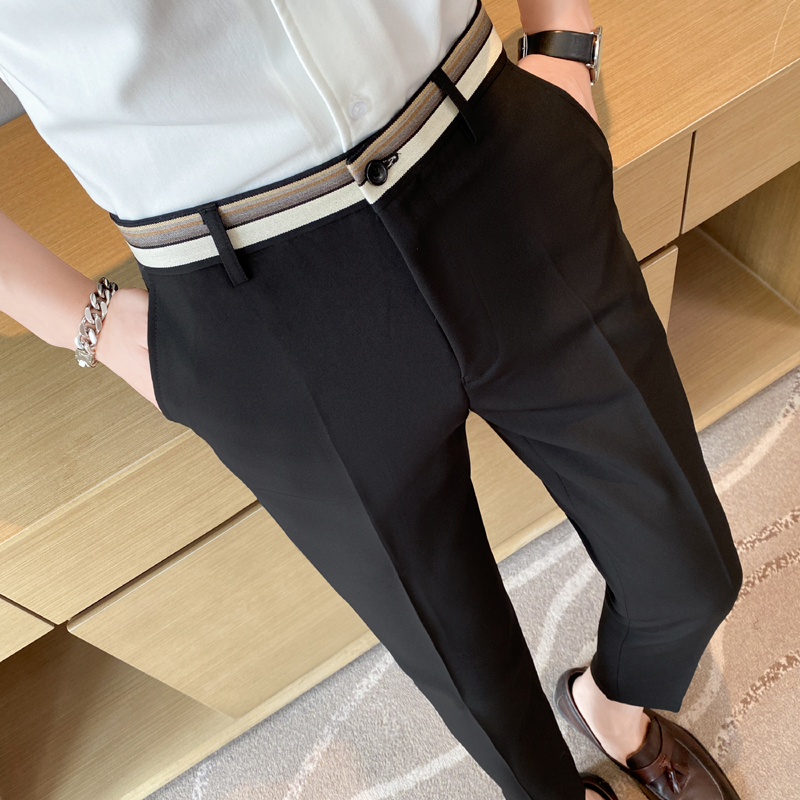 Fashion Waist Stripes Suit Pan - Men'S Used Formal Wear recensione e prezzo