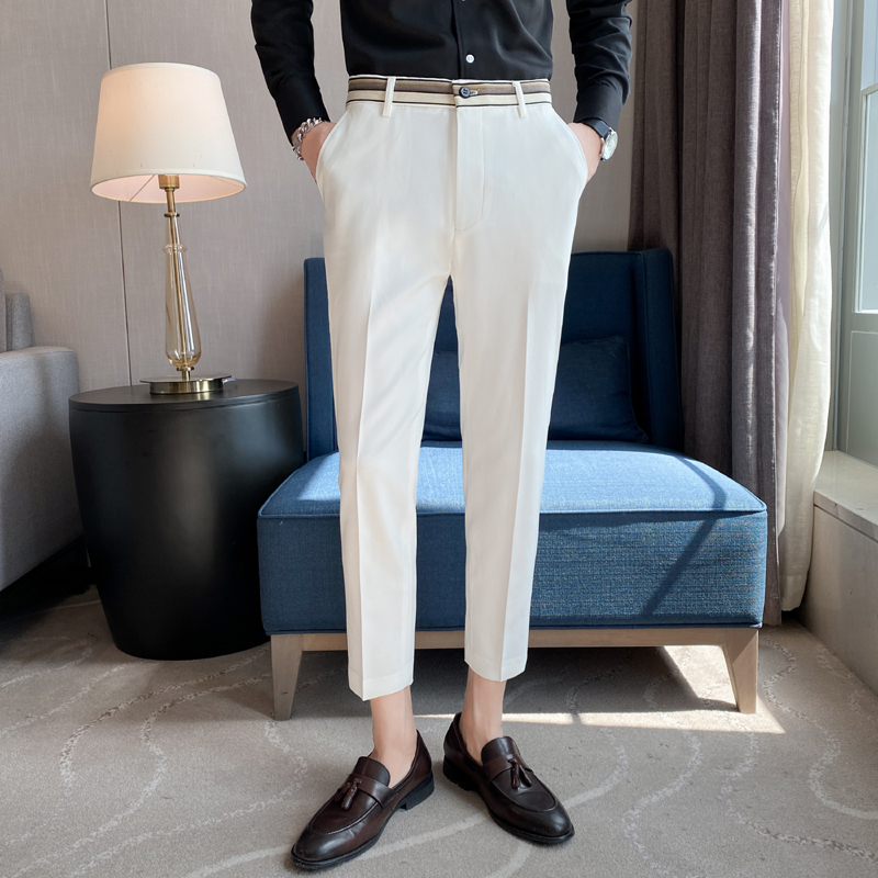 Fashion Waist Stripes Suit Pan - Men'S Used Formal Wear recensione e prezzo