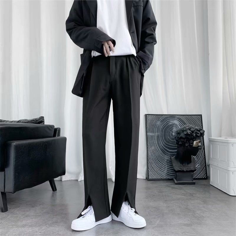 Spring/Summer Black Suit Pants - Korean Men Formal Wear recensione e prezzo