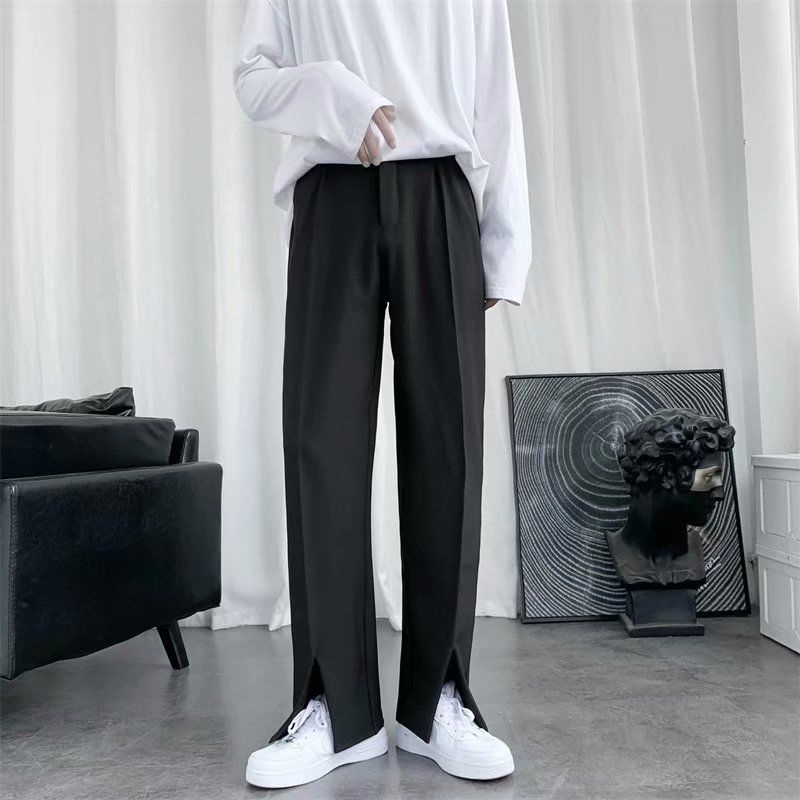 Spring/Summer Black Suit Pants - Korean Men Formal Wear recensione e prezzo
