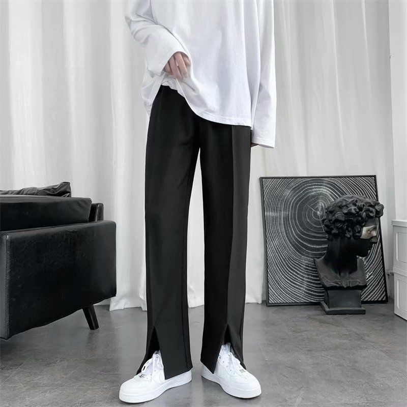 Spring/Summer Black Suit Pants - Korean Men Formal Wear recensione e prezzo