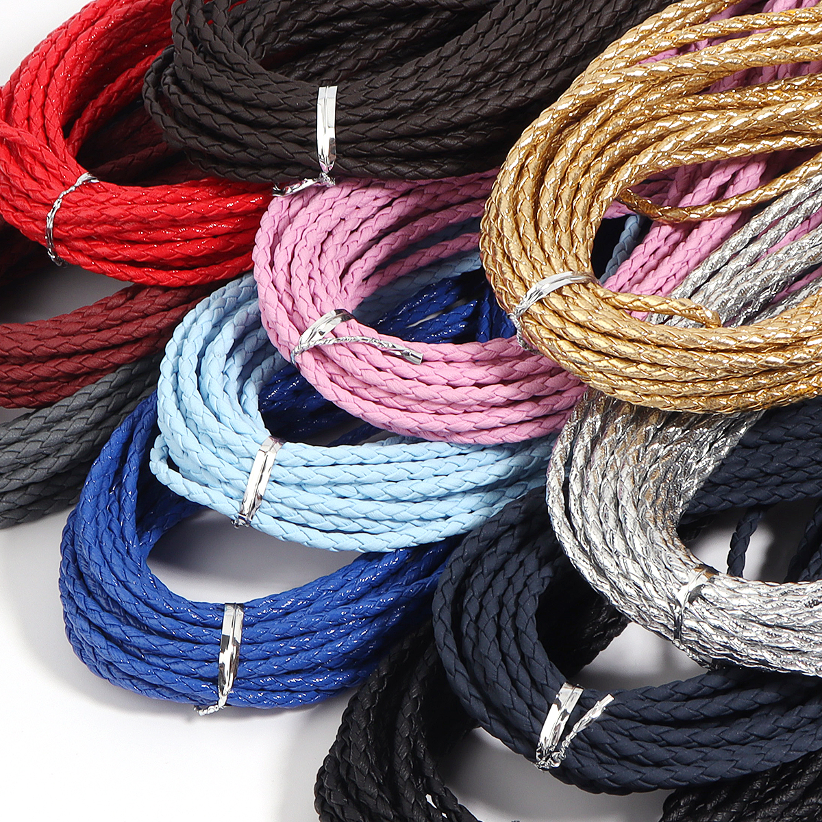 10Yards 3mm Braided Genuine Le - Patent Leather Oxford recensione e prezzo