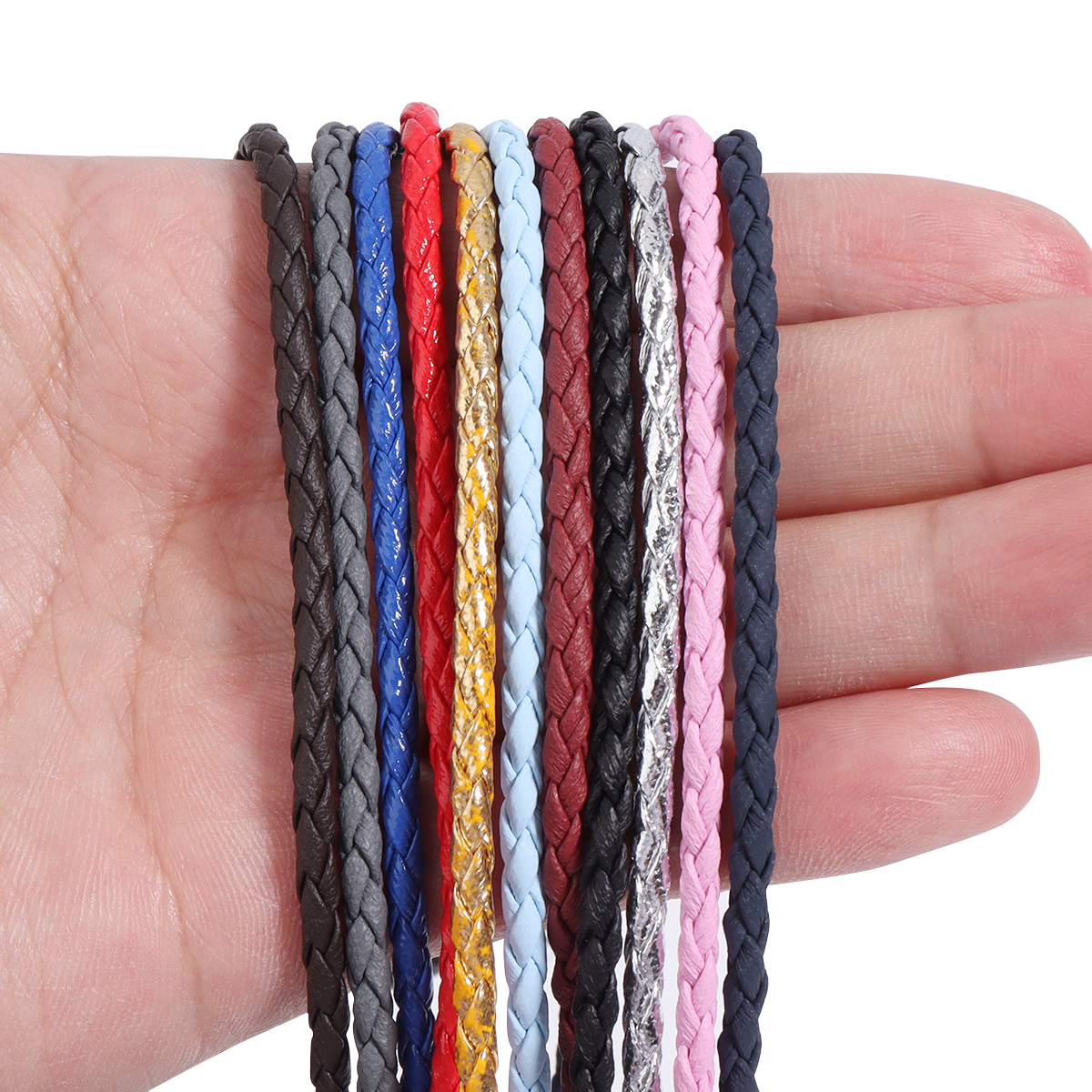 10Yards 3mm Braided Genuine Le - Patent Leather Oxford recensione e prezzo