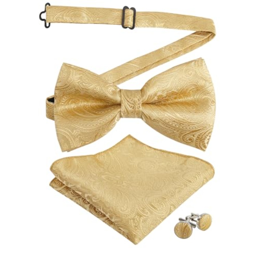 Mens Paisley Bow Tie, Pocket S - Pocket Square Set recensione e prezzo
