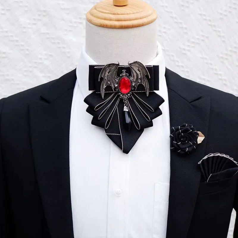 Men's Bow Tie Brooch Set Briti - Korean Men Formal Wear recensione e prezzo