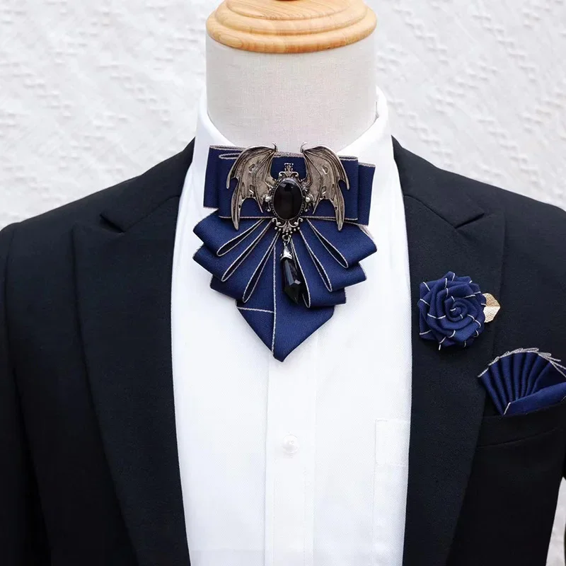 Men's Bow Tie Brooch Set Briti - Korean Men Formal Wear recensione e prezzo