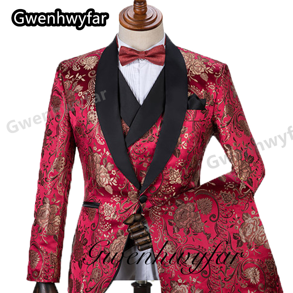 Gwenhwyfar Pattern Men Suits M - Men'S Formal Wear For Marriage recensione e prezzo
