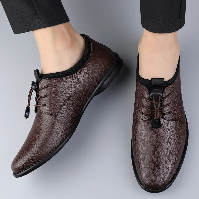 XIHAHA Men's Leather Shoes Bre - Men'S Formal Office Wear Shoes recensione e prezzo
