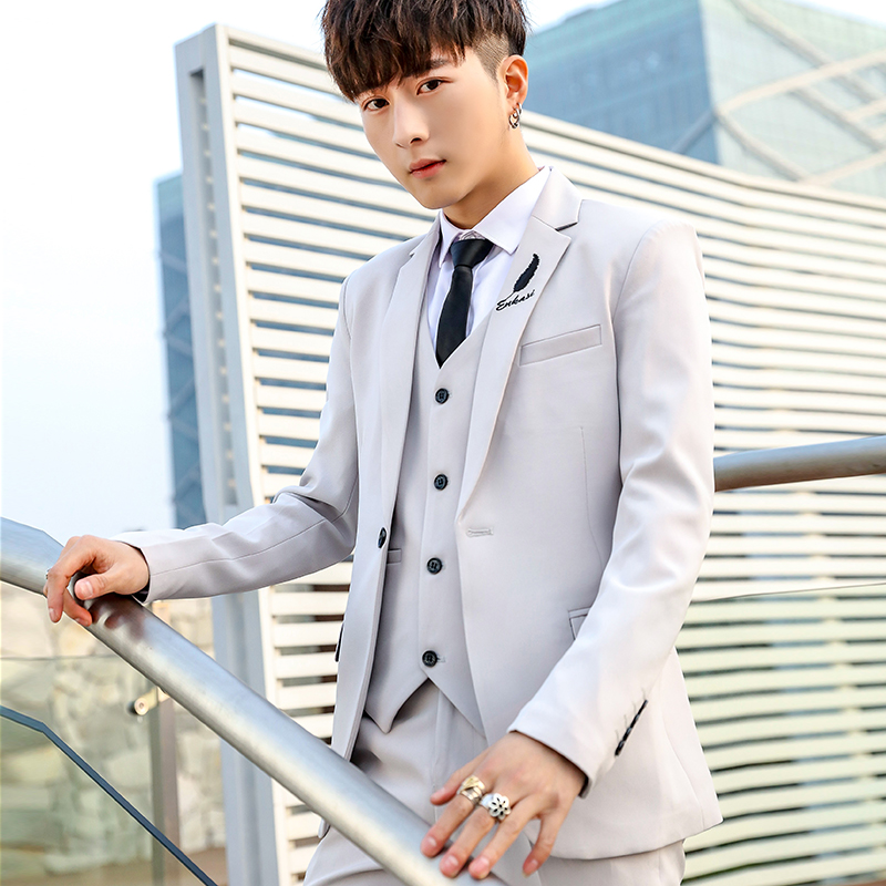 Slim Fit Tee Piece Suit Set fo - Men'S Formal Wear For Marriage recensione e prezzo