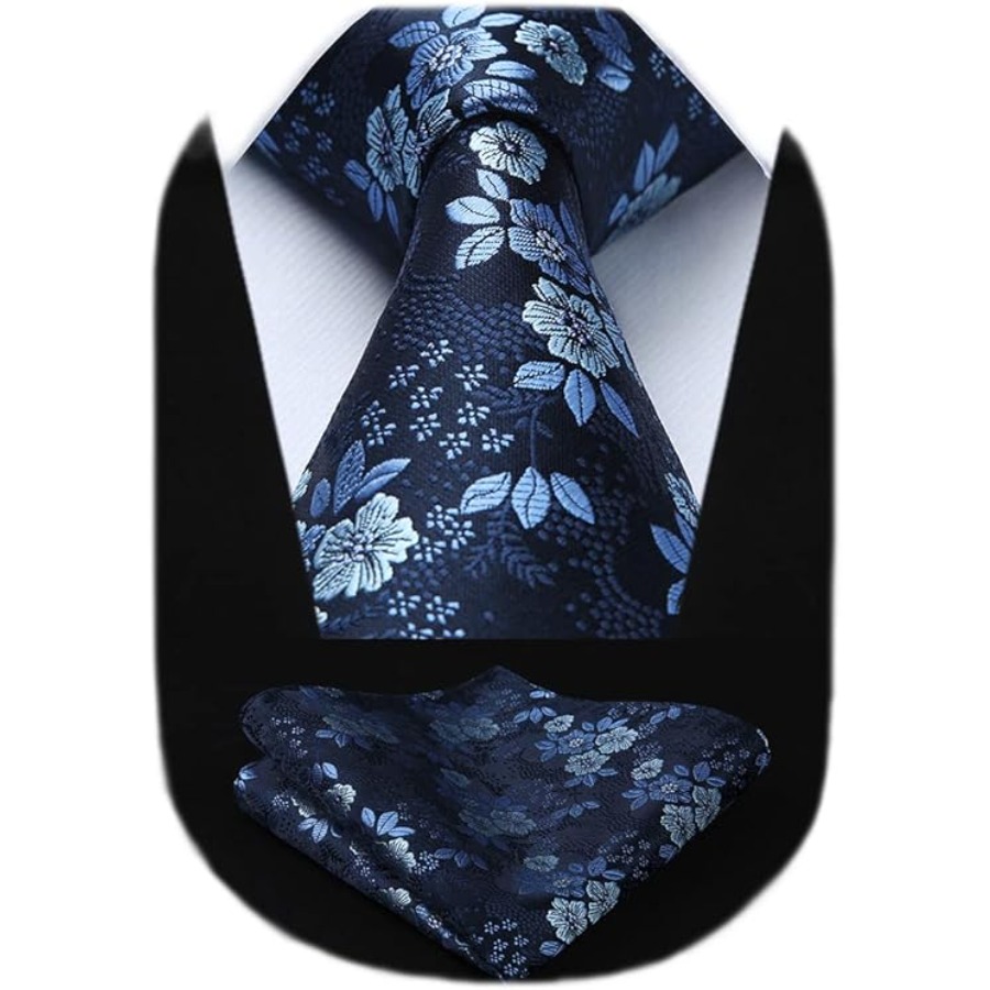 Men Floral Ties Woven Classic  - Pocket Square Set recensione e prezzo